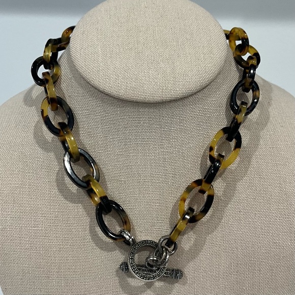 Judith Jack Jewelry - VINTAGE Judith Jack Tortoises Chain Silver Marcasite Necklace